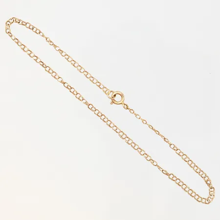 Vristlänk Bismarck, 24,5cm, bredd: 2,5mm, skevheter, 18K Vikt: 1,9 g