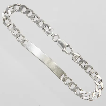 Armband Pansar, gravyrbricka, längd ca 20,5mm, bredd 6,5mm, GHA, repig, 925/1000 silver Vikt: 16,4 g