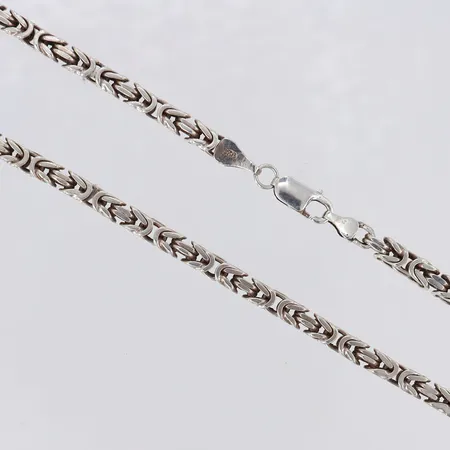 Kedja Kejsarlänk, längd 51cm, bredd ca 4mm, 925/1000 silver  Vikt: 45,8 g