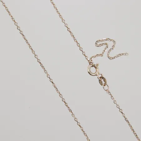 Kedja, Ankar, längd till ögla 40cm, totala längd 45,5cm, bredd 1,4mm, förgylld, 925/1000 silver,  Vikt: 2,1 g