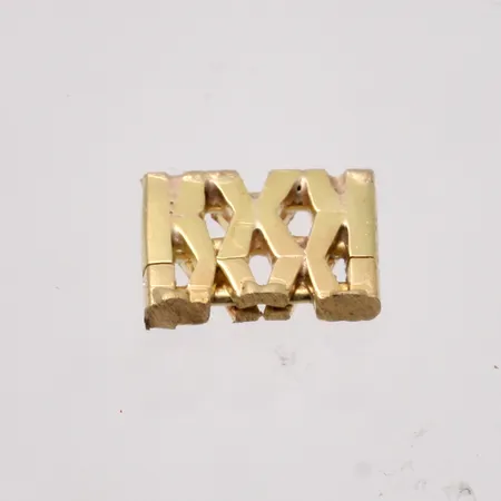 Defekt guld, 18K, vikt 0,77g.