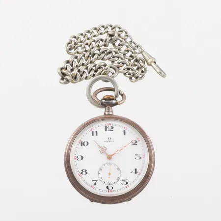 Fickur s k tula dekor, Omega Grand Prix 1900, fungerar ej, diameter ca 5 cm.