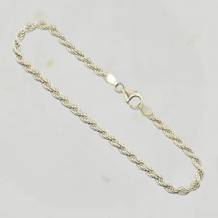 Armband cordell, längd 19 cm, bredd 3 mm, Guldfynd AB, 925/1000 silver. Vikt: 7,3 g