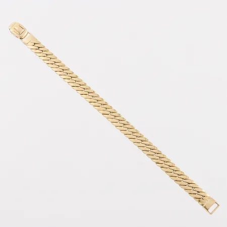 Armband Italien, längd ca 18.5 cm, bredd 8.9 mm, 18k. Vikt: 21,9 g