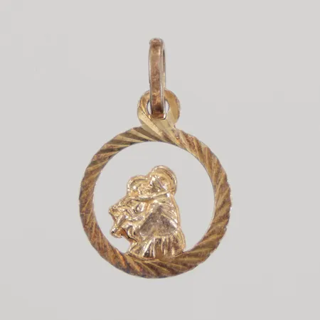 Hänge, Antonius av Padua, längd inklusive ögla 20,3mm, Ø12,7mm, 925/1000 silver, Vikt: 0,8 g