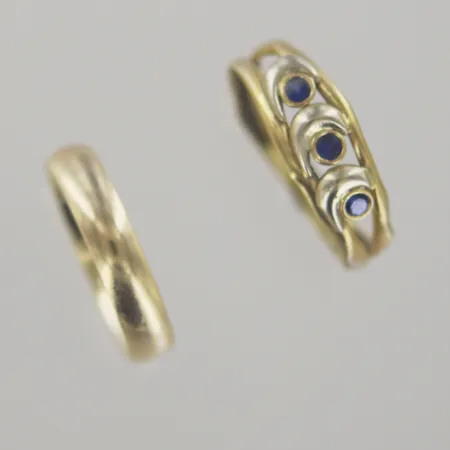 Ringar, gravyr ojämnhet, 18K Vikt: 5,3 g