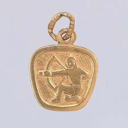 Hänge, skytten, 15mm, 18K Vikt: 0,6 g