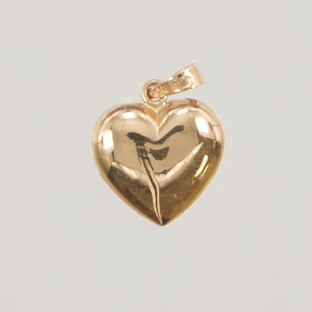 Hänge, "hjärta", 15mm, 18K 1,1g.