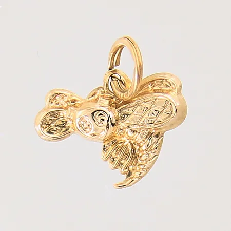 Hänge geting, 12x12mm, 18K  Vikt: 0,5 g