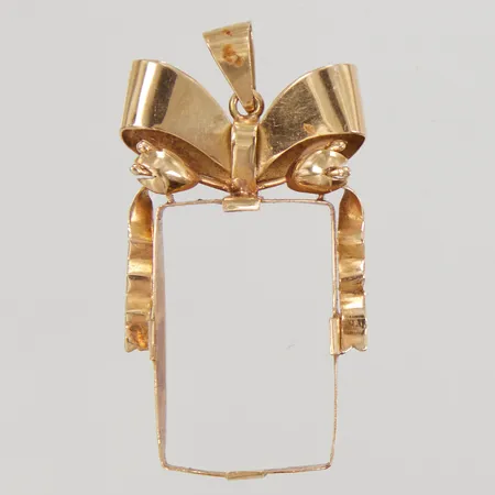 Hänge, 42x22mm, defekt, utan sten, 18K,  Vikt: 4,2 g