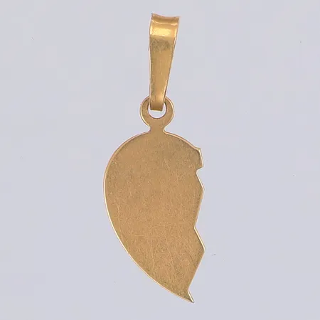 Hänge, halvt hjärta, 20mm, 18K Vikt: 0,4 g