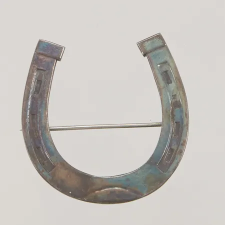 Brosch, "hästsko", 36mm, 830/1000 Silver 6,2g.