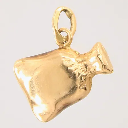 Hänge pengasäck, 10x11mm, 18K  Vikt: 0,5 g