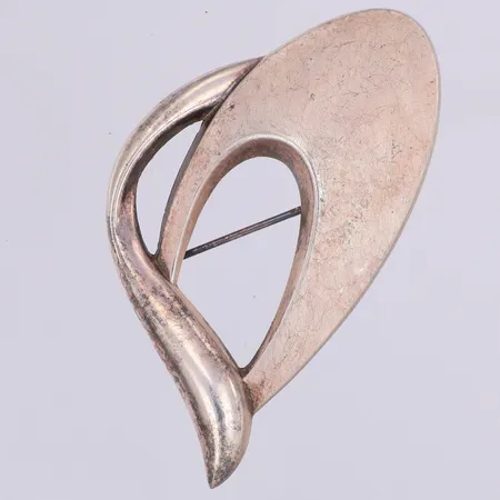 Brosch, 60 30mm, saknar stämplar, silver Vikt: 7,6 g