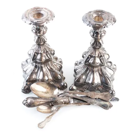 Diverse silver, bruttovikt 390gr Vikt: 390 g