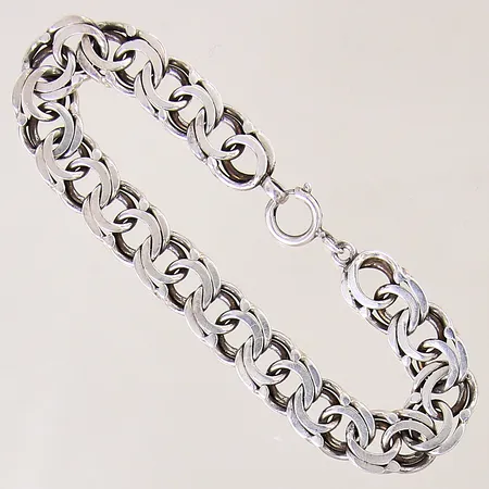 Armband Bismarck, längd 19cm, bredd 10mm, silver 830/1000 Vikt: 19,8 g