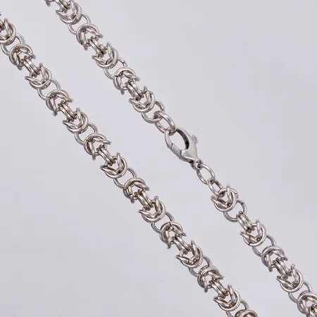 Kedja längd ca 42,3cm, bredd ca 6mm, 925/1000 silver Vikt: 42,9 g