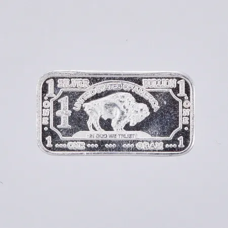 Tacka, United States of America, Ø ca 8x15mm, 999/1000 Silver  Vikt: 1 g