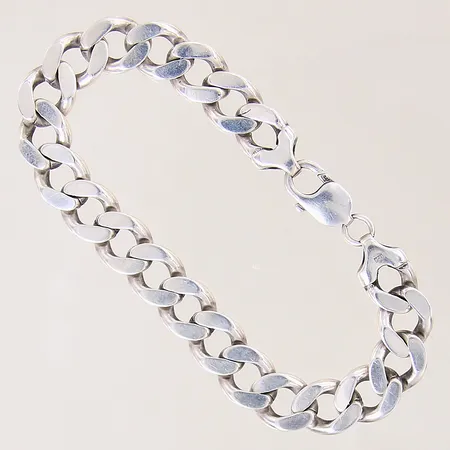 Armband Pansar, längd 22cm, bredd 11mm, GHA, silver 925/1000 Vikt: 39,6 g