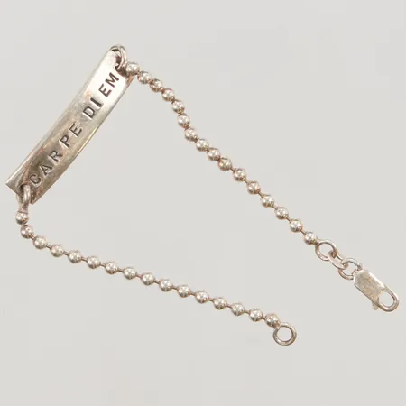 Armband, Efva Attling, Carpe Diem, 18cm, bredd:3-8mm, 925/1000 Silver 8,6g.