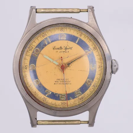 Herrur Carlto-Sport, antimagnetic, manuell, Ø35mm, sprucket, glas, saknar band