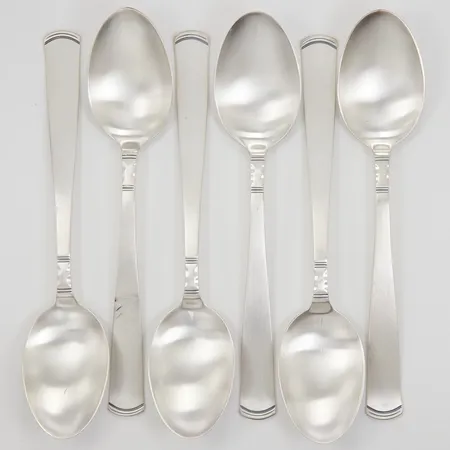 6 Bordskedar, modell Rosenholm, 18,2cm, GAB år 1985, 830/1000 silver, Vikt: 229,3 g