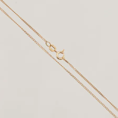 Kedja, 56cm, bredd:1mm, defekt lås, 18K 2,8g.