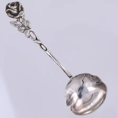 Marmeladsked, modell Rosen, 10,8cm, GEWE år 1967, gravyr, 830/1000 silver Vikt: 12,6 g