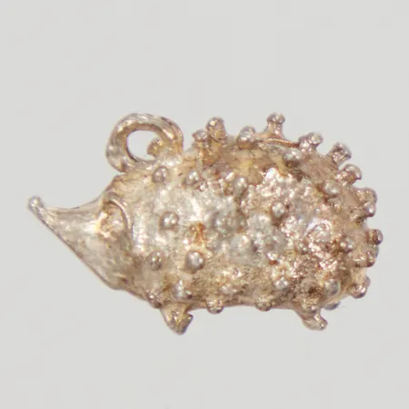 Hänge, Igelkott, 8,6x13,9x7,7mm, saknar ögla, 925/1000 silver,  Vikt: 2,5 g