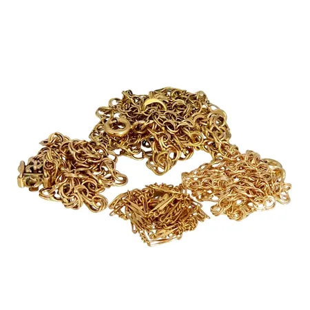 Diverse smycken, 18K guld, defekter Vikt: 11,9 g