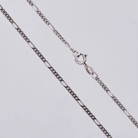 Kedja Figaro, längd: ca 70cm, bredd: ca 2mm, 925/1000 Silver  Vikt: 6,6 g