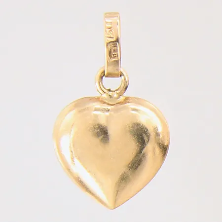Hänge, hjärta, 16X9,5mm, repig, 18K  Vikt: 0,9 g