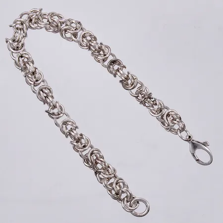 Armband längd ca 18,5cm, bredd ca 6mm, 925/1000 silver Vikt: 18,2 g