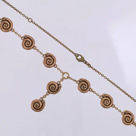 Collier, Kalevala, Orm, design Kaisaleena Mäkelä, 42-47cm, brons