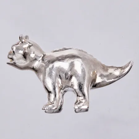 Figur i silver, längd: ca 4,6cm, höjd: ca 29mm, stämpel KMW, 999/1000 Silver Vikt: 53 g