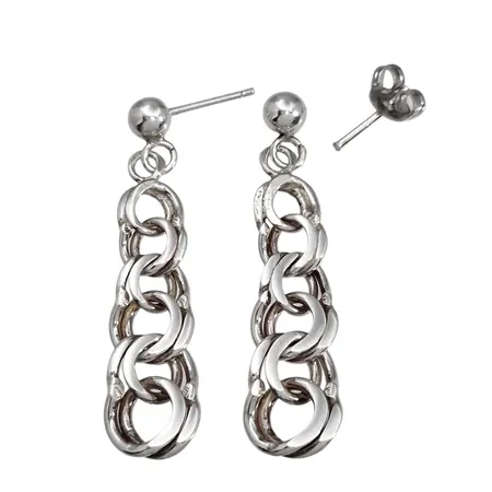 Örhängen, ett par, Bismarck, silver 925/1000, defekta Vikt: 3,5 g