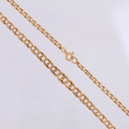  Collier Bismarck, doserat, 45,5cm, 2,8mm, 6,1mm, 18K Vikt: 10,1 g