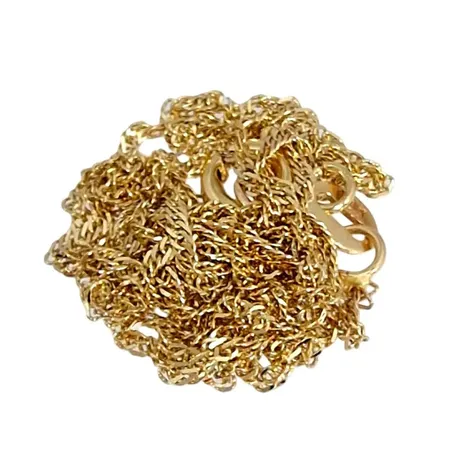 Halskedja Singapore, 14K guld, defekt Vikt: 1,3 g