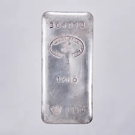Tacka, Swiss bank nr 304010, 125,5cm, 999/1000, silver Vikt: 1003,2 g