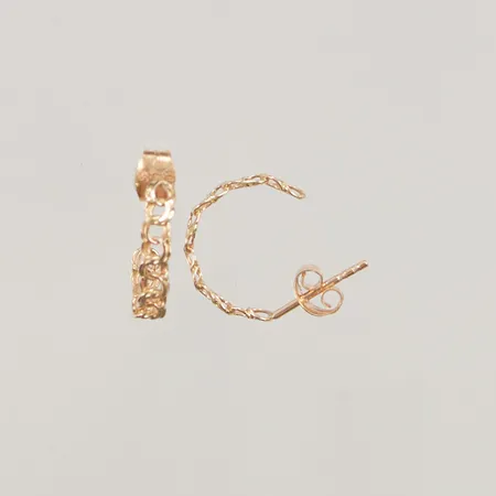 Örhängen ett par, Bismarck, Ø1,5cm, bredd:3mm, 18K, 1,1g.