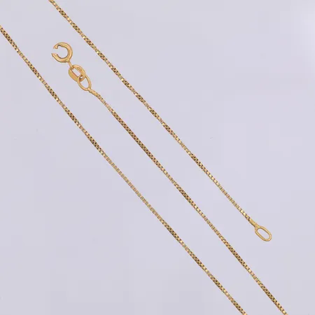 Kedja, Venezia, 46cm, defekt, lås trasigt, 18K Vikt: 2,8 g