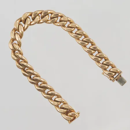 Armband, 19cm, bredd:11mm, ihålig design, 18K 26,9g.