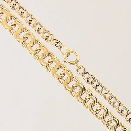 Collier doserad Bismarck, längd: 46,5cm, bredd: 4,2-6,7mm, 18K Vikt: 19,5 g