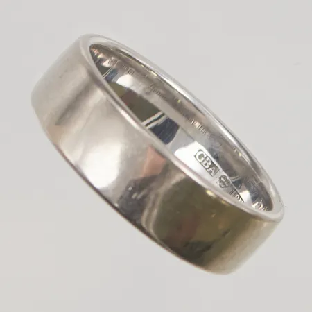 Ring, Ø20, bredd:6mm, graverad "Genom Allt Är Jag Din", 18K 11,2g.