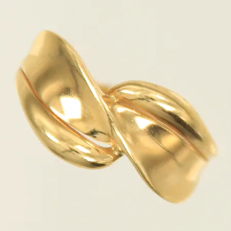 Ring, stl 19, bredd 2-10mm (repig) 18K, 3,2g 