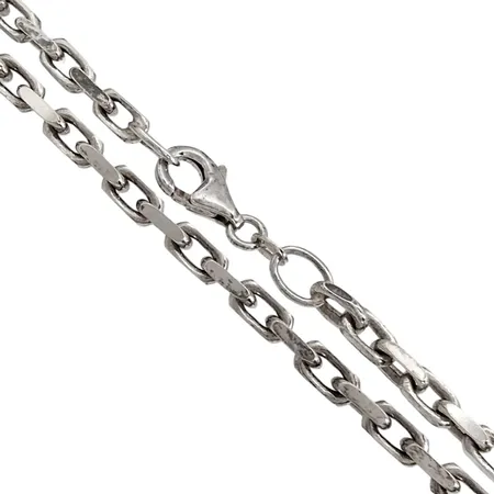 Halskedja Ankarlänk, silver 925/1000, längd 49 cm, bredd 4 mm Vikt: 24,7 g