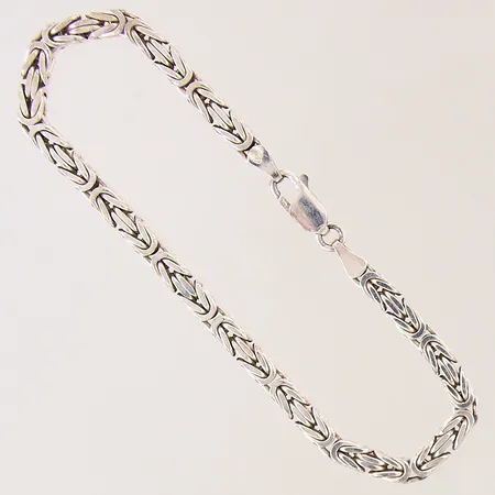 Armband Kejsar, längd 22cm, bredd 4mm, silver 925/1000 Vikt: 20,7 g