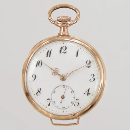 Mormorsur, 14K, Ø33,5mm, Brevet, manuell, innerboett i metall, boettnr 19399, Bruttovikt: 26,7g.