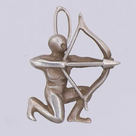 Hänge, skytten, 22mm, 925/1000 silver Vikt: 2,9 g