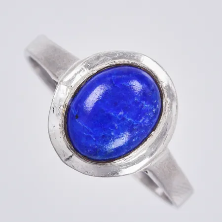 Ring med sten, stl: ca 19½, bredd: ca 3-13mm, 925/1000 Silver Vikt: 2,9 g